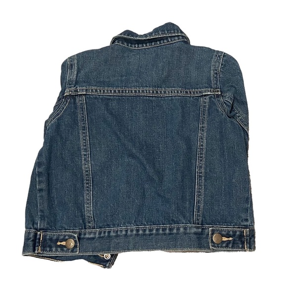 Old Navy Toddler Denim Jacket Dark Wash Size 2T Button Up Lightweight New Withou - Picture 4 of 5